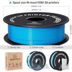 Geeetech 1.75mm PLA 3D Printer Filament, 1kg Spool (2.2lbs), Upgrade Tidy Winding Tangle-Free, Dimensional Accuracy +/- 0.02 mm, Water Blue