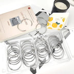 OWLKELA 2 Inch 30 Pack Loose Leaf Binder Rings, Keychain Key Ring with Metal Nickel Plated for Index Cards, Ideal for School, Home, or Office