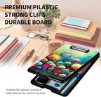 A4 Clipboards,Heavy Duty Waterproof Nursing Plastic Folder Clipboard with Storage Clip Boards,File Folder Storage Box Clipboard Case for Teacher,Doctor,Offices,Colored Mushroom