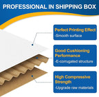 Famagic 30 Pack 11x8x2 Inch Small Shipping Boxes White Corrugated Cardboard Boxes Mailer for Small Business, Mailing Boxes for Packaging Bulk
