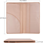 Cacturism Car Registration and Insurance Holder, Vehicle Glove Box Car Organizer Men Women Wallet Accessories Case with Magnetic Shut for Cards, Essential Document, Driver License, Rose Gold