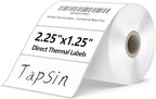 2.25" X 1.25" Direct Thermal Labels with Perforated, Self-Adhesive Stickers Labels for Barcode Postage Address Shipping Compatible with Zebra, Rollo and more Label Printers, 1000 labels/Roll, 12 Rolls