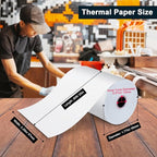 (150 Rolls) Thermal Receipt Paper 2 1/4 x 85 - BPA-Free Credit Card Machine Paper Rolls for POS Systems, Compatible with Square Terminal, Clover Flex and More