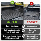 TripleAliners Truck Bed Mat Compatible with 2022 2023 2024 2025 2026 Hyundai Santa Cruz Accessories 4FT (52.1") Vehicle Bed Perfectly Flush All Weather Protection TPE Heavy Duty Pickup Cargo Mat