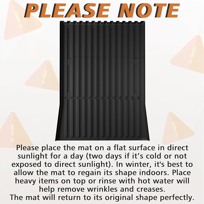 TripleAliners Truck Bed Mat Compatible with 2025 2026 Tesla Cybertruck Accessories Vehicle Perfectly Flush All Weather Protection TPE Heavy Duty Pickup Car Bed Cargo Mat (Corrugated Design Front Wall)