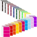 Marspark 600 Pieces Colored Labels Stickers 2" x 4" Large Color Coded Labels Stickers Moving Packing Label for Boxes in 20 Assorted Colors Name Tags for Boxes Storage Bins
