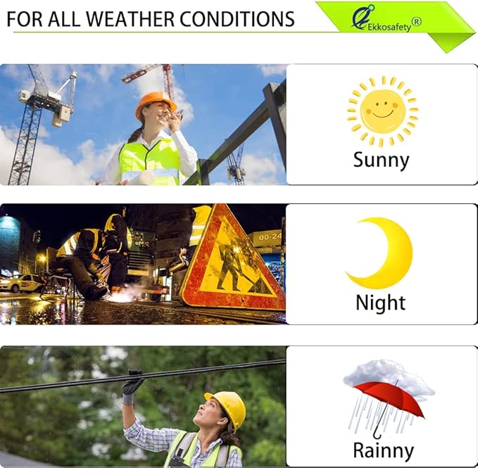 Reflective Mesh Safety Vest for Men Women with 5 Pockets and Zipper Front High Visibility Mesh Vest Hi Vis Construction Work Vest,Meets ANSI/ISEA Standards(EK175-Yellow-3XL-1)