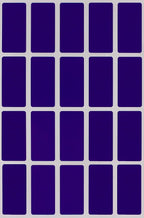 Royal Green Rectangle Sticker Colored File Labels in Royal Blue 1.57 inch x 0.75 inch (40mm x 19mm) - 1000 Pack