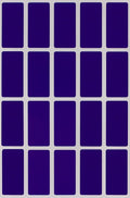 Royal Green 1.57 inch x 0.75 inch Stickers Sheets Rectangular Labels in Royal Blue (40mm x 19mm) - 2000 Pack