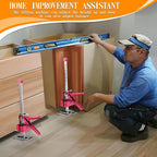 Labor-Saving Arm Jack Multifunctional Construction Jacks, Furniture Jacks， for Installing Windows and Doors, Lifting Furniture, Woodworking Tools, Wall Tile Positioning (Pink, 15.7inches)