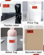 iEager 2x1 Inch Thermal Labels, Red Rectangle Thermal Printer Stickers, Durable Shipping Label Printer Sticker for Barcode, Name, Address, 1000 Labels/Roll