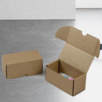 4.6x2.2x2.2 Inches Shipping Boxes Set of 50, Brown Corrugated Cardboard Box Literature Mailer for Packing Small Business