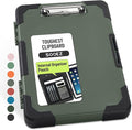 Sooez Toughest Clipboard with Storage, Internal Pen Pouch Included, Letter/ A4 Size, Shockproof Heavy Duty Plastic Clip Boards 8.5x11”, High Capacity Clipboards Box Case for Contractor Trucker Driver