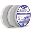 LLPT Double Sided Woodworking Tape 1" x 150Ft Each 3 Pack Double Face Turner Woodworker Adhesive Tape Removable Residue Free for Wood Template (WT10150W3)
