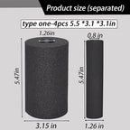 Foot Foam Pads Rollers Replacement (5.5 * 3.1 * 3.1in), Padding Cover for Inversion Table, Workout Bench, Sits Ups Replacement Parts, Home Gym Accesories