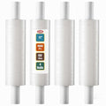 Stretch Wrap with Handle Industrial Strength 4 Pack 11" x 1000 Ft 60 Gauge Thick (15 Micron) Shrink Wrap Roll for Moving Supplies, Furniture, Pallets, Plastic Wrap for Packing, Heavy Duty Stretch Film
