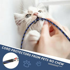 Braided Cable Sleeving, PET Expandable Braided Cable Sleeve, Flexible Mesh Sleeving Cord Management for Audio Video and Other Home Device, Cord Protector from Pets (Black Gold, 1/2" x 25ft)