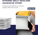 500-Pack Insulated Silver Thermal Bubble Mailers 6 x 7 - Waterproof Metallic Foil Self-Sealing Padded Envelopes for Cold Shipping, Perishables, Food, Cosmetics, Pharmaceuticals