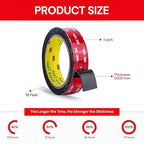 3M Double Sided Mounting Tape, Heavy Duty Waterproof Adhesive, 1 inch by 15 ft Strong VHB Foam for Walls, Automotive, Home Office Decor