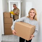 Double Wall Corrugated Cardboard Boxes for Moving(12 Pack), 20" x 15" x 20" Heavy Duty Large Packing Boxes Durable for Packing,Business,Storage (Large-No Handle)