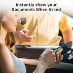 Car Registration and Insurance Holder,Cool Car Accessories for ID, Driver's License Cards & Essential Document,business cards,Men&WomenGreen Golden Mountain