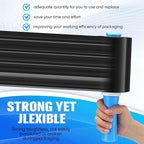 Jutom 16 Pcs Stretch Wrap Roll Plastic Wrap for Moving with 2 Handles 5 x 1000 ft Packaging Shrink Film Self Adhering Shipping Supplies for Moving Furniture Pallet(Black, Blue)