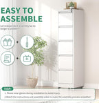5 Drawer Mobile File Cabinet, Under Desk File Cabinet,Metal Filing Cabinets with Lock for Home Office Organizer Letter/Legal/A4,Require Assembly (Black)