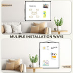 MaxGear White Board for Wall 24" x 18", Double Sided Dry Erase Board, Magnetic White Board Hanging Whiteboard for Home, School, Office, Black Frame