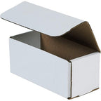 Box USA BM733 7"L x 3"W x 3"H, White (Pack of 50)