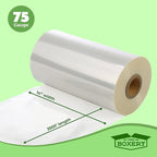 The Boxery Shrink Wrap Film 14" x 42000” (3500’) Heat Wrap POF Centerfold - Polyolefin 75 Gauge - Heavy Duty Grade Heat Shrinkable Film for Packaging - Small Business, Toys, Books, and Much More.