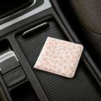 CoBak Car Registration and Insurance Holder - Small and Lightweight Vehicle Glove Box Car Organizer, Auto Truck Comparment Accessories Case for Essential Document, Driver License (Pink Leopard)
