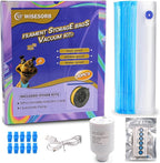 3D Print Filament Storage Bag Vacuum Kits - 30Pcs Cleaning Drying Sealed Bags with 30Pcs Humidity Indicator Cards & Auto-Pump