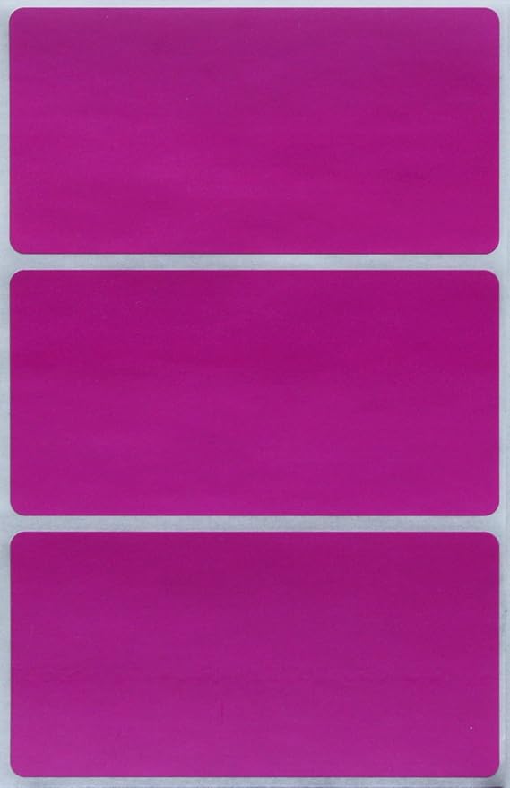 4" x 2" Blank Stickers to Write On Name Tags Color-Coding Labels for Moving, and Storage Boxes, 324 Labels (Purple) by Royal Green