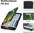 Clipboard with Storage Box & Pen Holder,Heavy Duty Clip Boards 8.5x11 for Nursing,High Capacity,School & Office Supplies,Alien Landscape