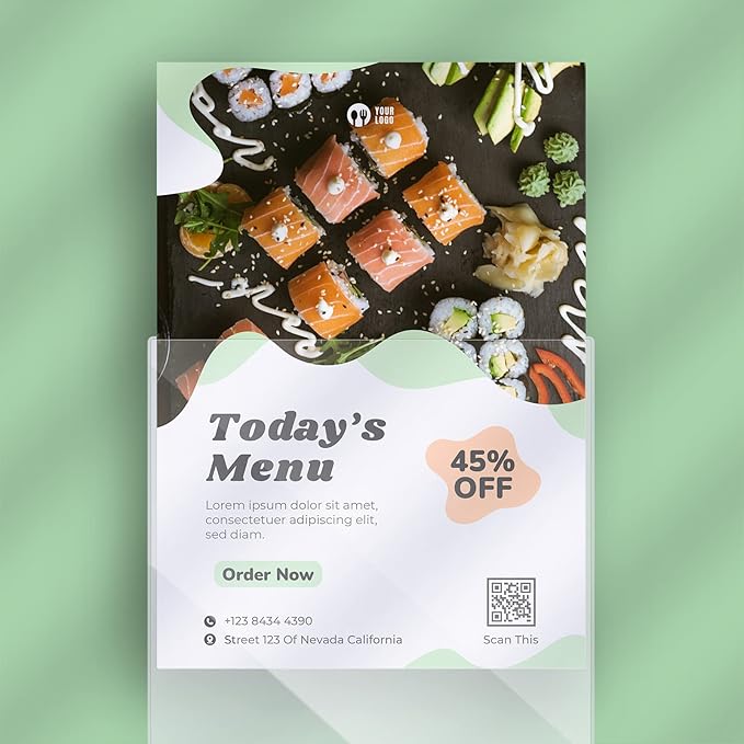 Henoyso 15 Pcs 11" x 17" Rigid Print Protectors, Heavy Duty Hard Plastic Sheet Page Protectors Crystal Menu Holder Clear Poster Sleeve Top Loading Frame for Magazine Photo Paper Poster Prints