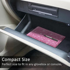 FINPAC Car Registration and Insurance Card Holder, Vehicle Glove Box Card Organizer Wallet Automobile Accessories for License