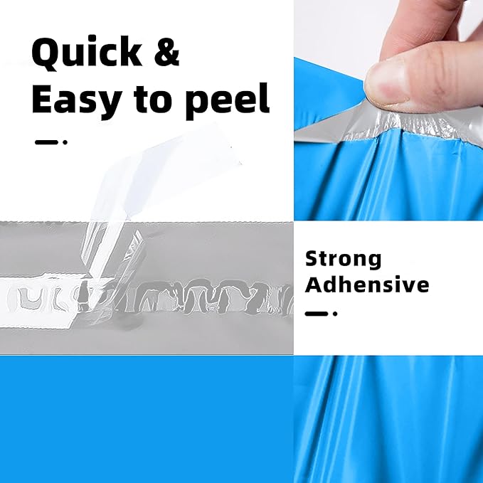 POLYSELLS 4000 pcs 10x13 Inches Blue Poly Mailers Shipping Envelopes, Strong Adhesive Sealing, Waterproof, and Tear-resistant Postal Mailing Bags for Clothing, Books, and Accessories
