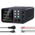 DC Power Supply Variable, 120V 3A Adjustable Switching Regulated Bench Power Supplies with Memory Preset/Locking Key/OCP Protection/Output/USB Fast Charging /4-Digit LED Display