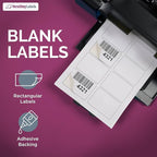 NextDayLabels – 3-3/8" x 2-1/3" Rectangular Sticker Labels for Printer - White Laser/Inkjet Printer Labels Return Address Labels Shipping Label Stickers (500 Sheets, 8 Per Sheet, 4000 Labels)