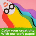 12" x 1200" (100 ft) Pack of 10 Rolls USA-Made Multi-Color Kraft Paper Rolls, 45 lbs/66 GSM – Colored Kraft Paper for Packing, Crafts, DIY Projects, Gift Wrapping – Non-toxic, Safe for Kids