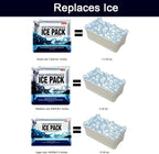 Reusable Ice Packs for Coolers Long Lasting Gel Freezer Packs for Cooler Bag Backpacks, Lunch Box, Cooler Bag, Keeps Food Cold Fresh (Small Set of 3)
