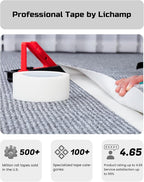 Lichamp Bulk 10 Pack Double Sided Carpet Tape for Hardwood Floors, 2 inch Wide by 11 Yards for Area Rugs On Carpet Stickers Rug Gripper Tape