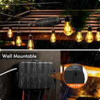 RESTMO 5-Piece Outdoor Waterproof Electrical Box Set – 12.5" x 8.5" x 5" Large & 7.1" x 2.3" x 2.3" Small, Weatherproof Boxes for Power Strip, Outlet, Plug, Socket, Timer, Holiday Light, Black