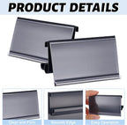 100 Pcs Wire Shelf Label Holders Plastic Wire Rack Clips 3 x 1.25 Inch Shelf Price Tags Compatible with Metro 1-1/4in Shelves for Shopping Mall Supermarket Store