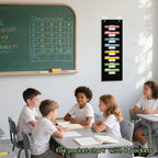 8 Pockets File Storage Pocket Chart with 8 Nametag Pockets,Hanging Wall File Organizer for Classroom and Office Use, Keeps assignments, Files, scrapbooks, and Papers neatly Organized.
