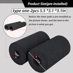 Foot Foam Pads Roller (5.5 * 3.1 * 3.1in), Weight Bench Foam for Inversion Table,Sit Ups,Leg Curl Attachment Extension (Black)