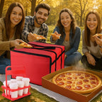 Bodaon Insulated Bag-Pizza Bags for Delivery & Plastic Portable Drink Carrier，20"x 20"x 14"Doordash Warmer/Hot Food BCarrier Box，Termicas/Warming/Heat Carrying out Insulation Large Bag, Keeping Cooler