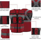 Safety Vest High Visibility Reflective Construction Vest for Men Women