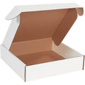 Box USA 12" Deluxe Shipping Boxes 12"L x 12"W x 3"H, 50-Pack - White Box Mailers for Packaging, Storage, Gifts or Bulk Business Orders