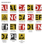 Montour Line MSR760 Set of 2 Retractable Belt Barrier Stanchion, Rubber Base, Red Post (35 ft Black and Orange Diagonal Belt)